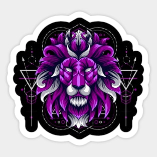 lion artwork Sticker